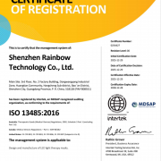 Quality control and wavelength stability testing at Rainbow LED factory