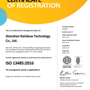 Quality control and wavelength stability testing at Rainbow LED factory